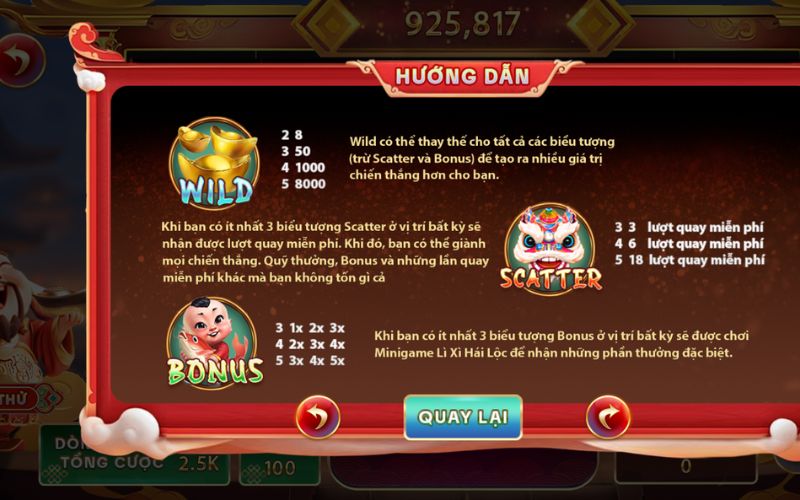 hiệu ứng kim tiền mưa xu vàng trong game Thần Tài